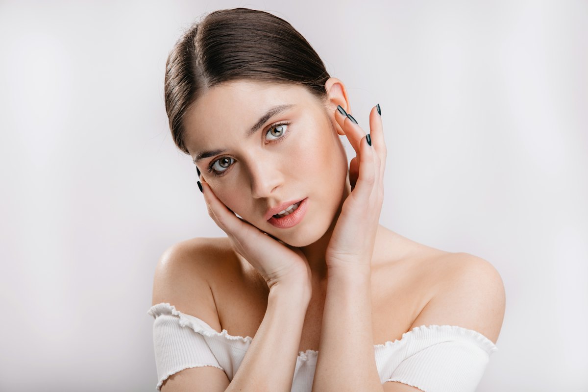 Skin health and nutrient science illustration